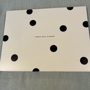 Kate Spade White and Black Weekly Meal Planner